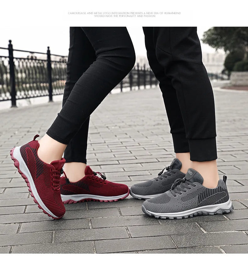 Women’s Platform Lace-Up Sneakers – Casual Running & Vulcanized Shoes