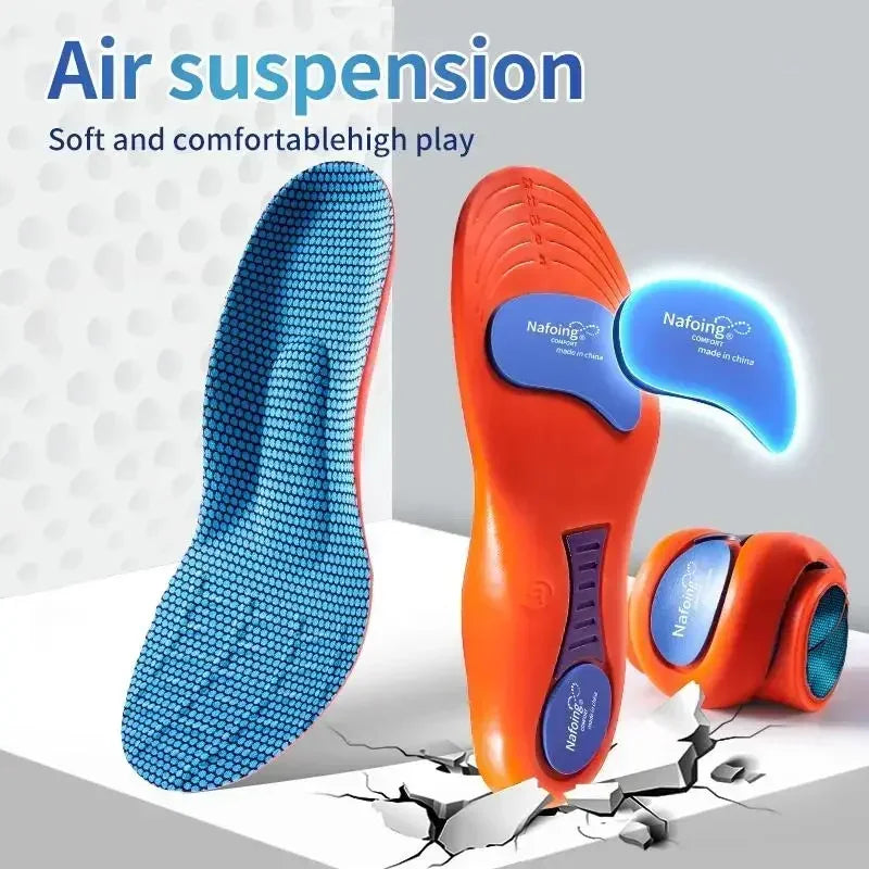 Orthopedic Sport Insoles for Shoes – Shock Absorption Breathable Deodorant Cushion Insoles for Running, Walking & Daily Comfort (Men & Women)