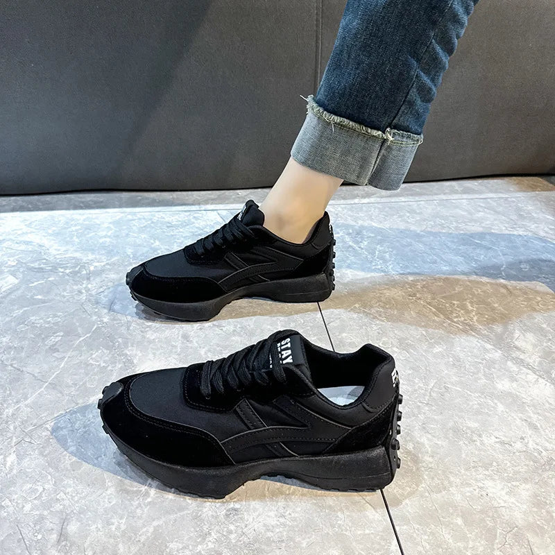 Ladies’ Fashion Platform Sneakers – Casual Running Shoes