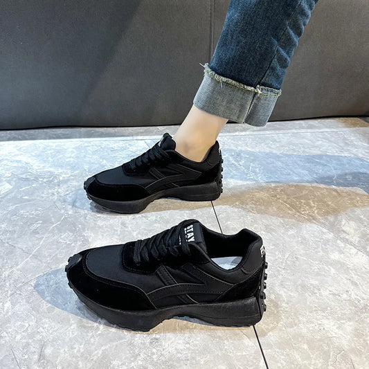 Ladies’ Fashion Platform Sneakers – Casual Running Shoes