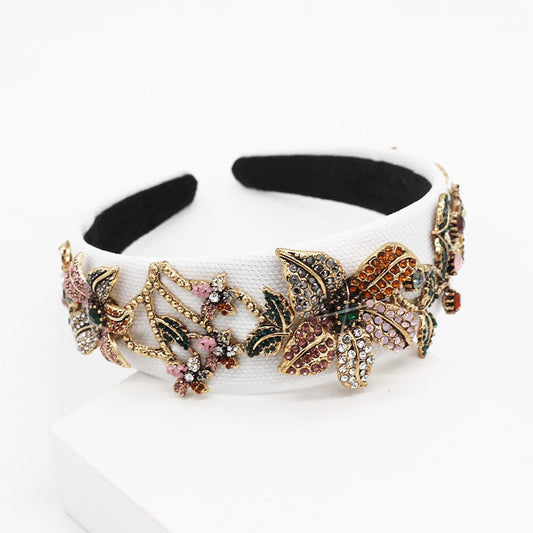 Women's Diamond Flower Headband – Elegant Crystal Floral Hair Accessory