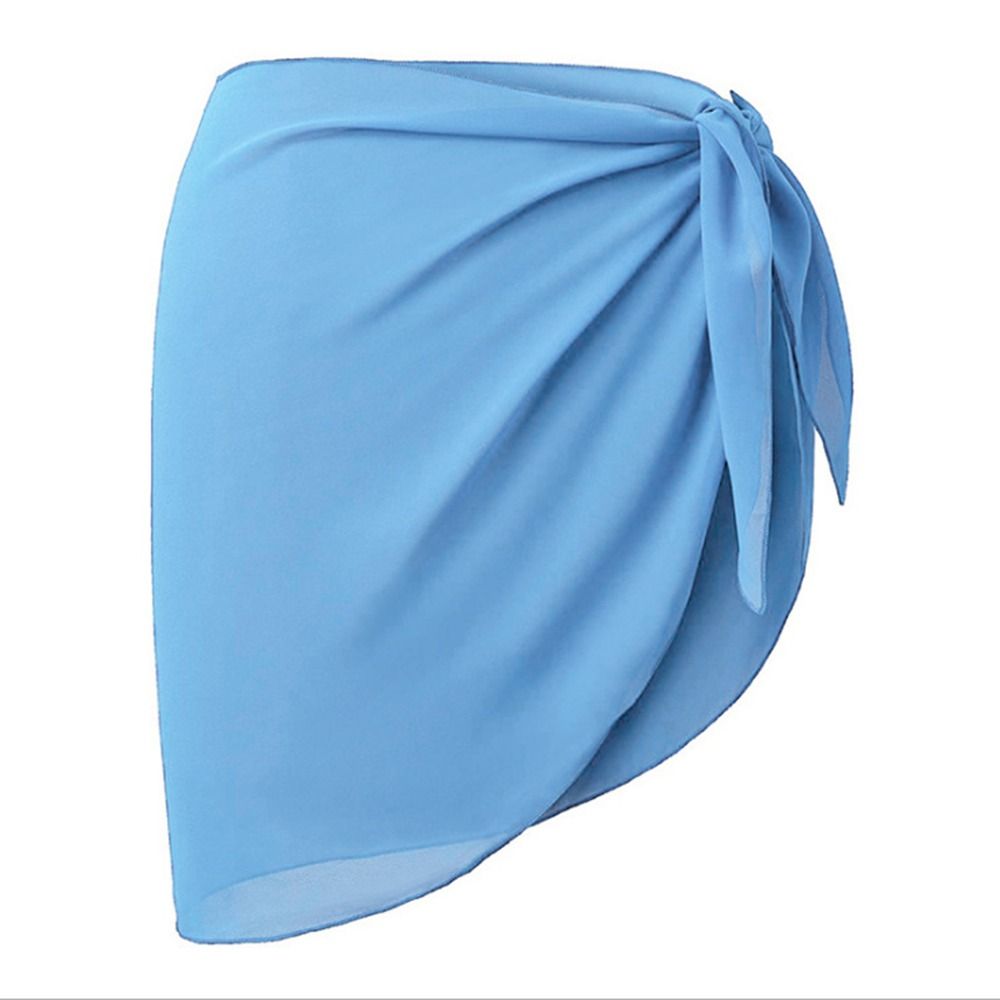 AMEHE Women's Sheer Chiffon Sarong Wrap Beach Cover-Up Skirt