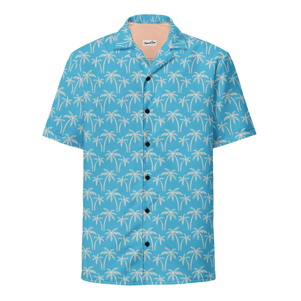 Coastal Palm Wave Men's Shirt - Summer 2024