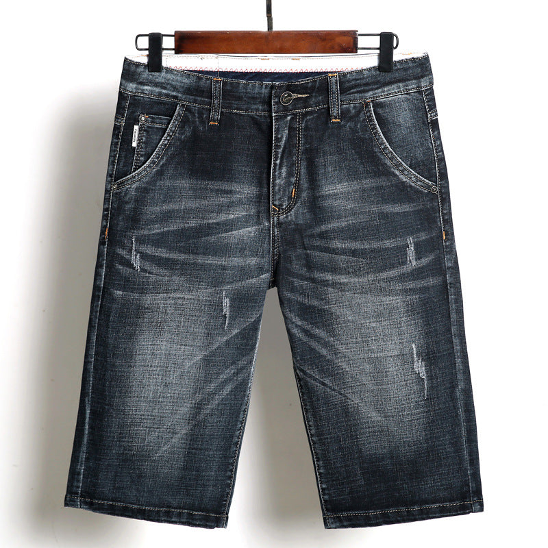Men's Slim Fit Denim Shorts