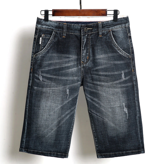 Men's Slim Fit Denim Shorts