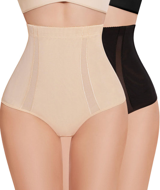 Women's High Waisted Thong Shapewear – Tummy Control Body Shaper Panties