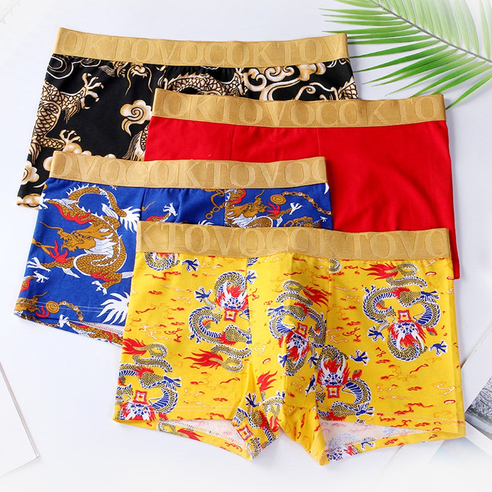 Men's Breathable Boxer Shorts – Soft Elastic Comfort Underwear